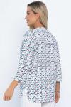 Блуза Статица (бело-сиреневая) Б13774-16М