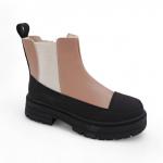 Ботинки G15-8М черно-бежевые