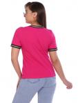 1013.1 Футболка с декоративной тесьмой (Фуксия)