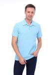 № М202.5 ФУТБОЛКА ПОЛО МУЖСКАЯ (НЕБЕСНЫЙ)