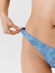 Трусы купальные стринги-бразилиано жен. Leda серо-голубой