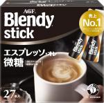 AGF Blendy Stick Кофе растворимый с молоком и пониженным содержанием сахара в стиках, 6.2 гр * 27 шт
