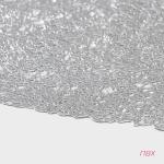 Салфетки сервировочные на стол Доляна «Соломка», 30?45 см, 4 шт., серебряные