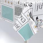 Скатерть на стол Доляна «Лимоны», 137?180 см, белая