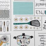 Скатерть на стол Доляна «Лимоны», 137?180 см, белая