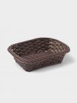 Корзинка для подачи Доляна «Древо», 24?17?7 см, коричневая