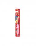 LION Детская зубная щетка KIDS Anpanman от 1,5 до 5 лет средней жесткости ЖЕЛТАЯ