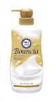 COW Гель для душа BOUNCIA PREMIUM Сливочный с молоч протеин и шелком, цветочный аромат, 460 мл бут