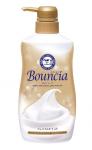 COW Гель для душа BOUNCIA PREMIUM Сливочный с молоч протеин и шелком, цветочный аромат, 460 мл бут