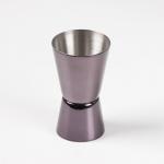 Джиггер Доляна «Металлик», 15/30 мл, нержавеющая сталь, тёмно-серый