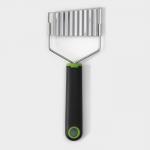 Нож для фигурной нарезки Доляна Lime, 20 см, нержавеющая сталь, чёрный