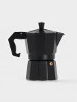 Кофеварка гейзерная Доляна Alum black, на 3 чашки, 150 мл, чёрная