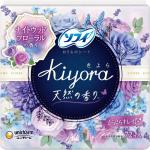 UNICHARM Ежедневные прокладки Floral Sofy KIYORA Natural чув кожи погл запах неж цвет аром 14см 72шт