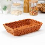 Корзина для продуктов Доляна, 30?19.5?6 см, коричневая