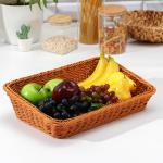 Корзина для продуктов Доляна, 39?26?10 см, коричневая