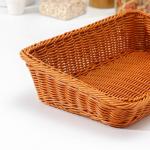 Корзина для продуктов Доляна, 39?26?10 см, коричневая