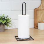 Держатель для бумажных полотенец настольный Доляна, 13.5?15.5?29 см, чёрный