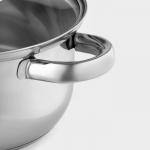 Кастрюля Доляна «Классика», 1.5 л, d=17.5 см, с крышкой, капсульное дно, нержавеющая сталь