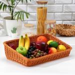 Корзина для продуктов Доляна, 45?29?12 см, коричневая