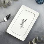 Блюдо керамическое Flower, 20.5?12.5?1.8 см