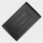 Блюдо для подачи Magistro Black style, 33.5?20.5 см, фарфор, чёрное