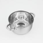 Кастрюля Доляна «Сильве», 2.3 л, d=18 см, капсульное дно, индукция, нержавеющая сталь