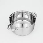 Кастрюля Доляна «Сильве», 3.2 л, d=20 см, капсульное дно, индукция, нержавеющая сталь