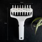 Валик для накатки теста Доляна «Дырки», 21?12.5?6.5 см, белый