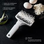 Валик для накатки теста Доляна «Дырки», 21?12.5?6.5 см, белый