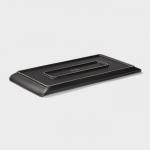 Блюдо для подачи Magistro Black style, 29.5?14.8 см, фарфор, чёрное