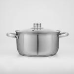 Кастрюля Доляна «Сильве», 4.2 л, d=22 см, с крышкой, капсульное дно, индукция, нержавеющая сталь