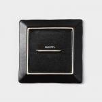 Блюдо для подачи Magistro Pietra lunare, 16?16 см, квадратное, фарфор, чёрное