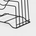 Держатель для крышек и разделочных досок Доляна, 26?16?22 см, чёрный