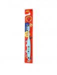 LION Детская зубная щетка KIDS Anpanman от 1,5 до 5 лет средней жесткости ГОЛУБАЯ