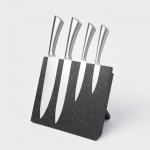 Держатель для ножей магнитный Доляна «Зефир», 22?24 см, чёрный