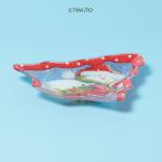 Блюдо сервировочное Доляна «Ёлочка. Поцелуй снеговика», 18?17.5 см, стекло