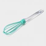 Венчик для взбивания Доляна «Лёд», 25 см, бирюзовый