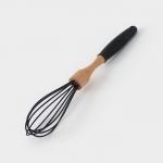 Венчик для взбивания Доляна «Макота», 28 см, чёрный