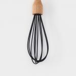Венчик для взбивания Доляна «Макота», 28 см, чёрный
