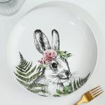 Тарелка керамическая «Зайка», 22.5 см, Dolce Ceramo
