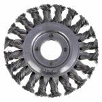 ЕРМАК PROFI Щетка дисковая для УШМ, плетеные пучки стальной проволоки 0,5мм, 100х22мм