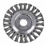 ЕРМАК PROFI Щетка дисковая для УШМ, плетеные пучки стальной проволоки 0,5мм, 125х22мм