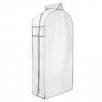 VETTA Чехол для одежды, с прозрачным окном, 60х30х120см, Валери, молния, полипропилен