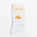 Носки MINAKU «Fire», цвет белый, размер 40-41 (27 см)