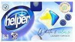 Капсулы для стирки белого белья Helper 3 в 1 — эффективная защита белизны  20 шт