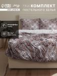 КПБ 1,5сп LoveLife Геометрия 150*225см, 150*225см, 50*70см-1шт, 75гр/м2, микрофибра