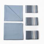 Кухонный набор «Этель» МИКС: полотенце 42?67 см - 2 шт., салфетка 40?40 см - 3 шт., 100% хлопок