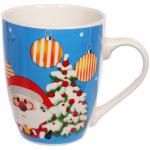 Кружка керамическая 350мл Встреча с праздником, микс рисунков