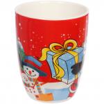 Кружка керамическая 350мл Новогодние чудеса в подарочной коробке, микс рисунков