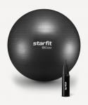 БЕЗ УПАКОВКИ Фитбол Starfit GB-111 антивзрыв, 1500 гр, с ручным насосом, черный, 85 см